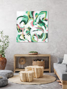 Mint Billows II by June Vess on GIANT ART - pink  abstract abstract 