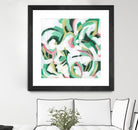 Mint Billows II by June Vess on GIANT ART - pink  abstract abstract 
