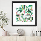 Mint Billows II by June Vess on GIANT ART - pink  abstract abstract 
