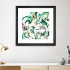 Mint Billows II by June Vess on GIANT ART - pink  abstract abstract 