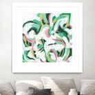 Mint Billows II by June Vess on GIANT ART - pink  abstract abstract 