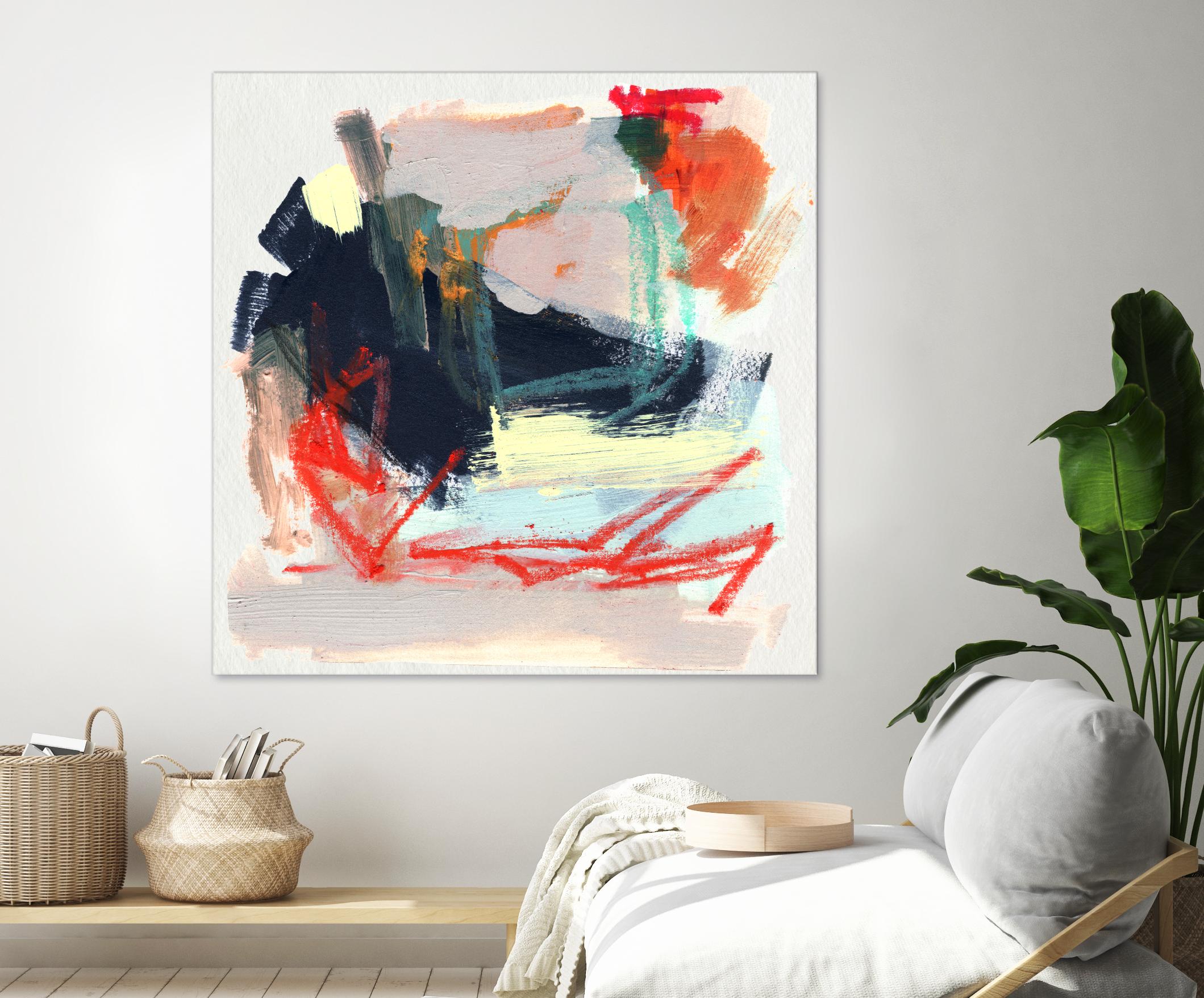 Abstract Metro Maps IV by Jennifer Parker on GIANT ART - orange abstract abstract