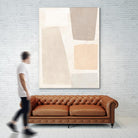 Block Magnetism I by June Vess on GIANT ART - beige abstract abstract