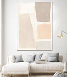 Block Magnetism I by June Vess on GIANT ART - beige abstract abstract