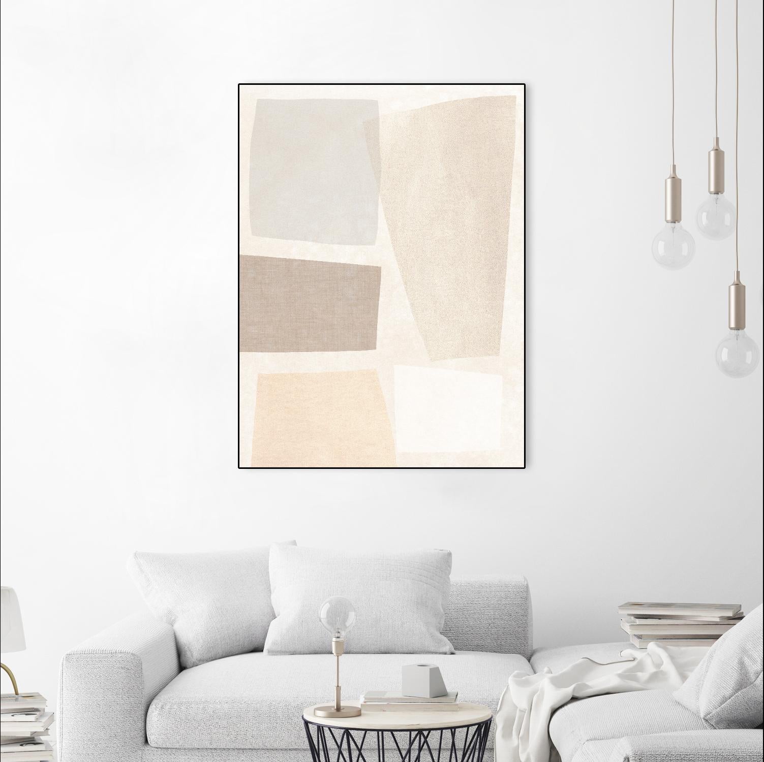 Block Magnetism II by June Vess on GIANT ART - grey  abstract abstract 