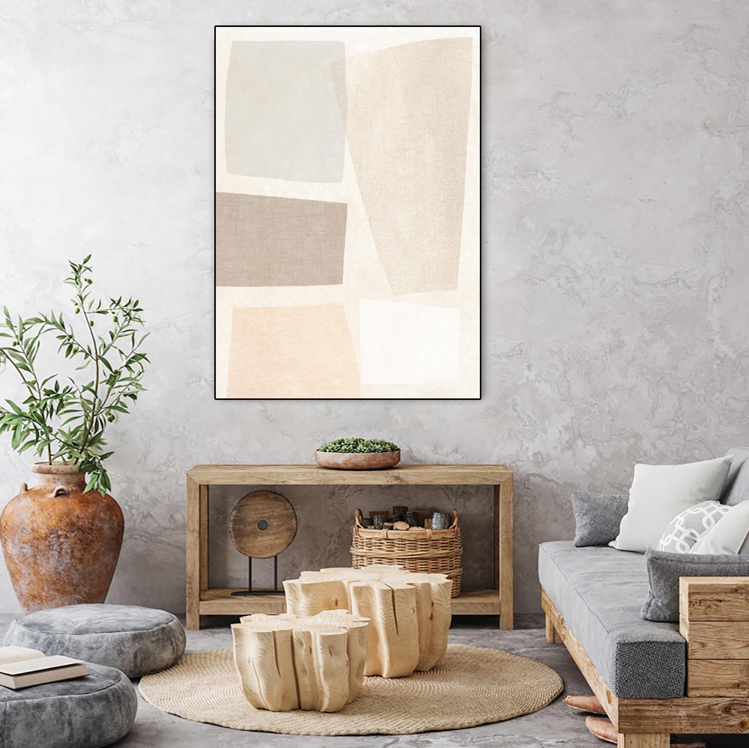 Block Magnetism II by June Vess on GIANT ART - grey  abstract abstract 