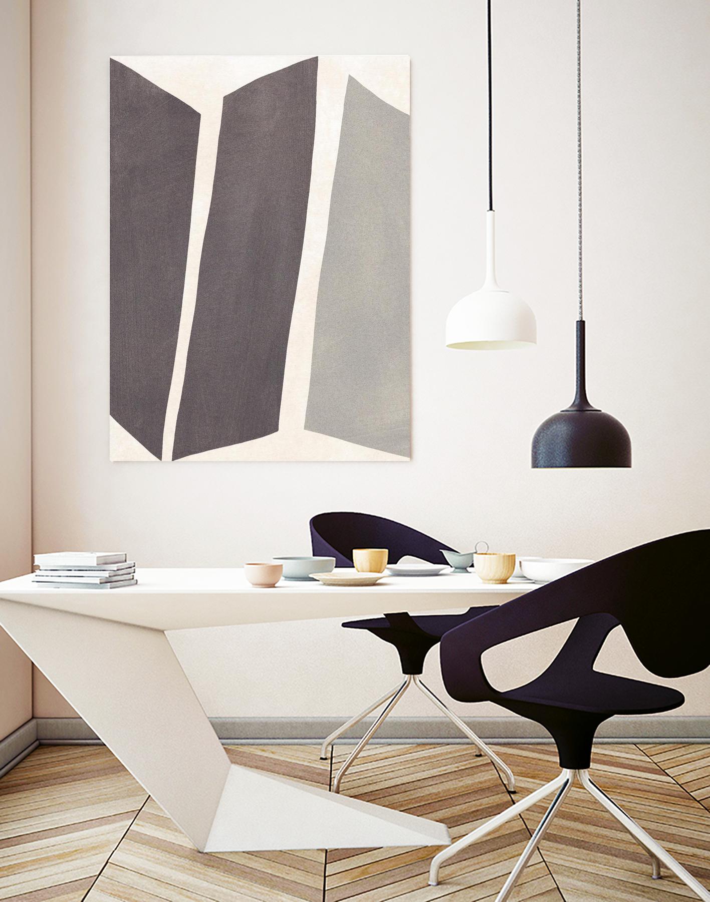 Colorblock Artifact I by June Vess on GIANT ART - cream abstract abstract 