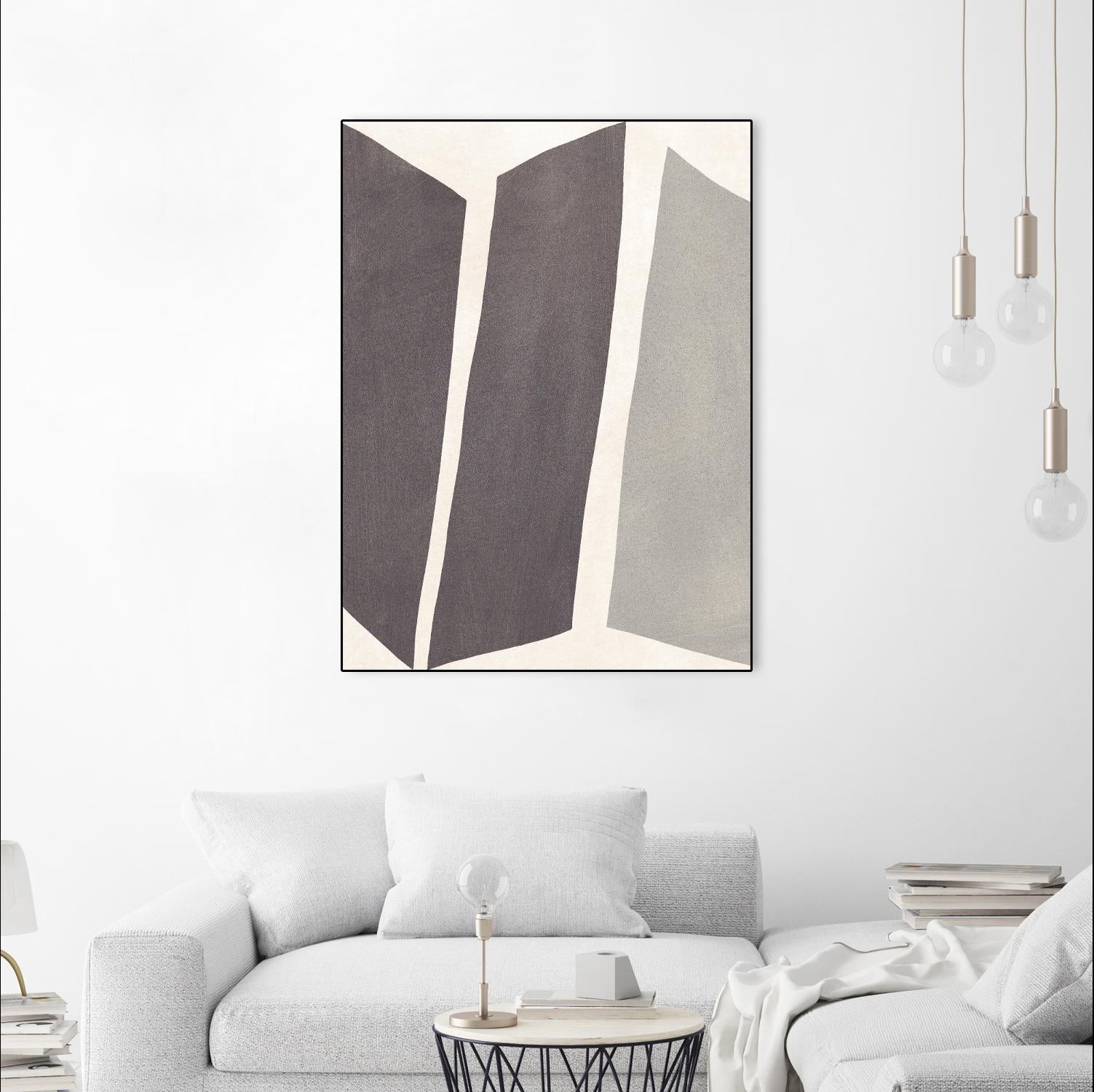 Colorblock Artifact I by June Vess on GIANT ART - cream abstract abstract 
