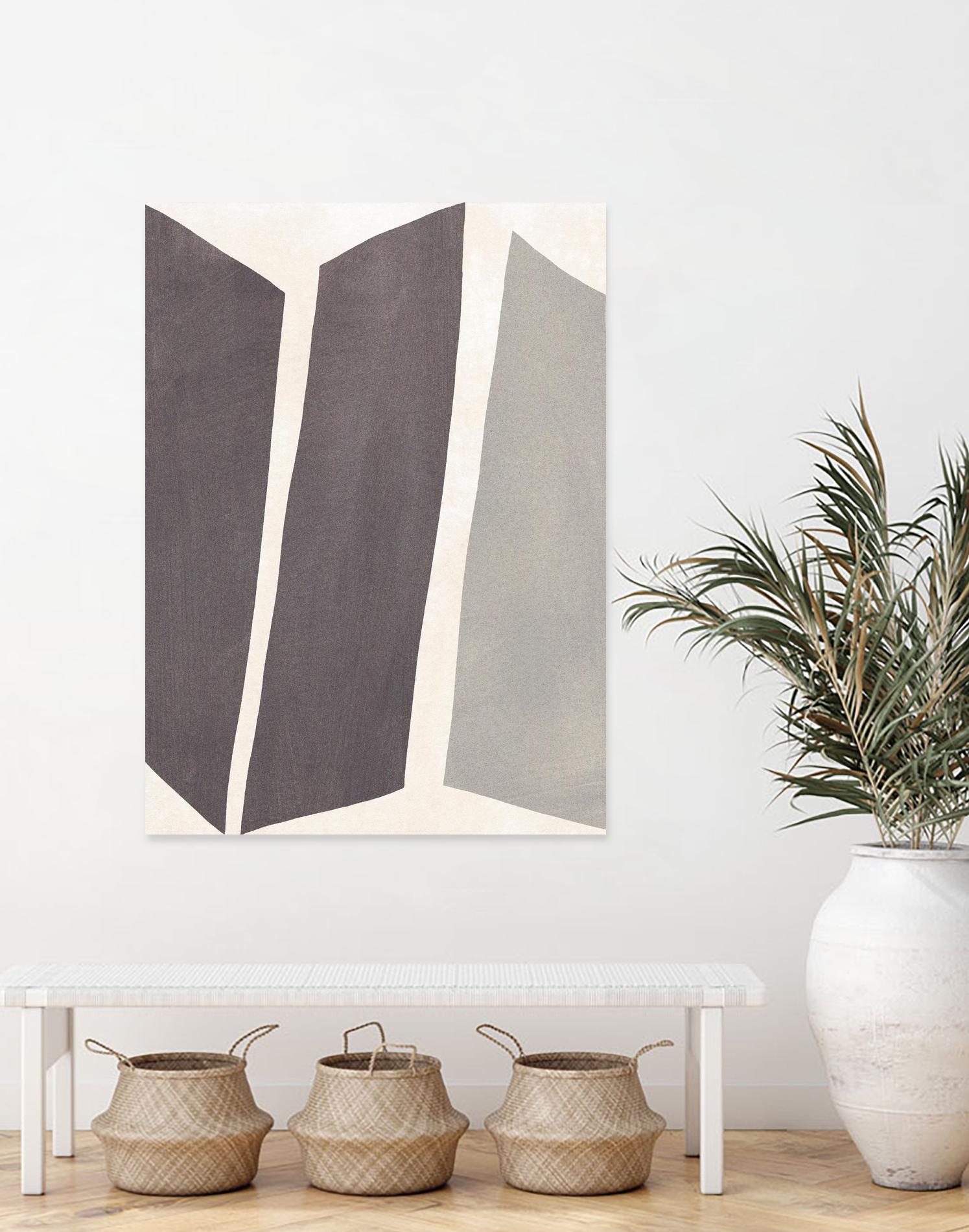 Colorblock Artifact I by June Vess on GIANT ART - cream abstract abstract 