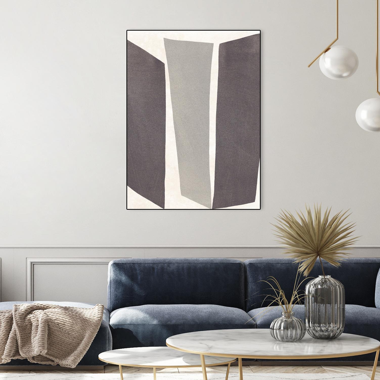 Colorblock Artifact II by June Vess on GIANT ART - white abstract abstract