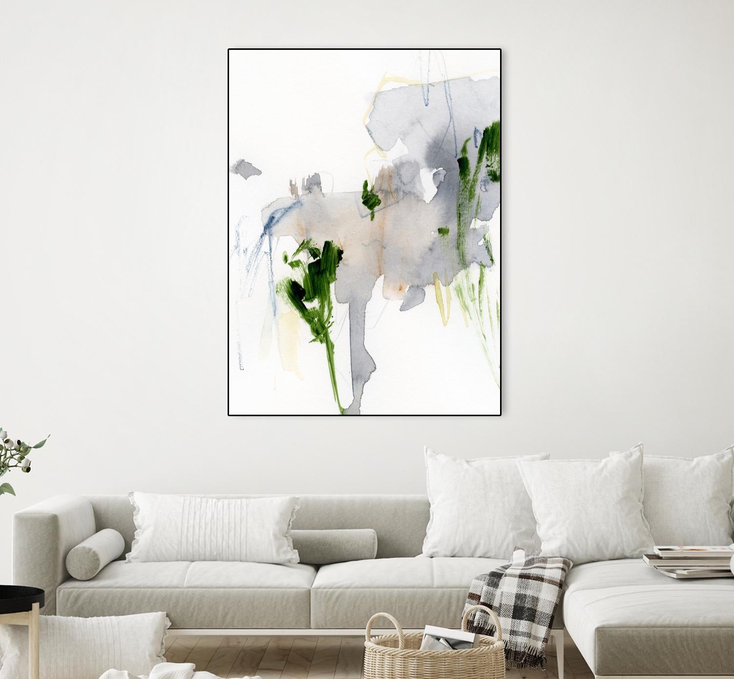Green and Grey II by Victoria Barnes on GIANT ART - green abstract abstract 