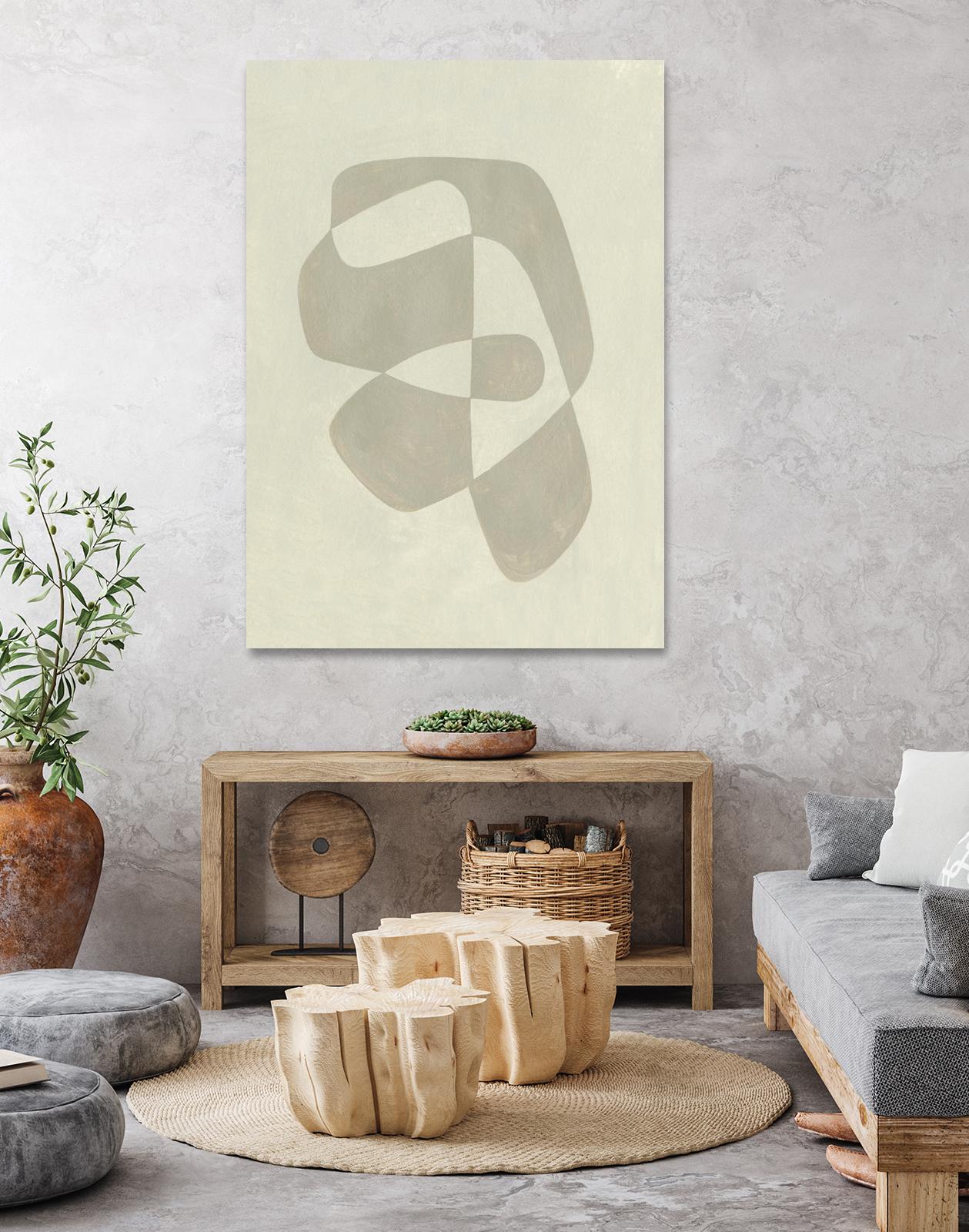 Soft Shape I by Emma Caroline on GIANT ART - beige abstract abstract