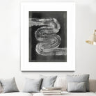 Grey Linear Path I by Jennifer Goldberger on GIANT ART - black abstract abstract 