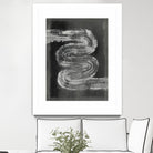 Grey Linear Path I by Jennifer Goldberger on GIANT ART - black abstract abstract 
