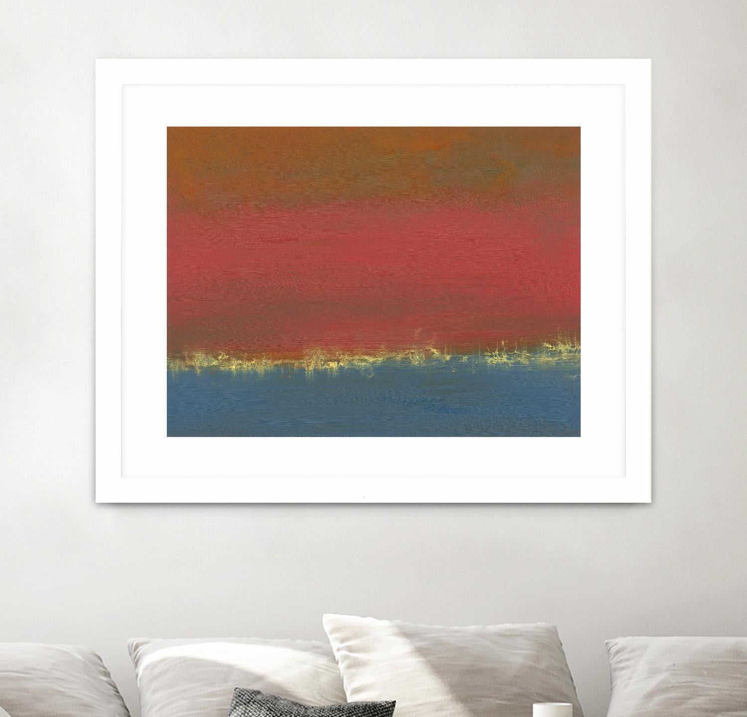 Harbor Light IV by Sharon Gordon on GIANT ART - red abstract