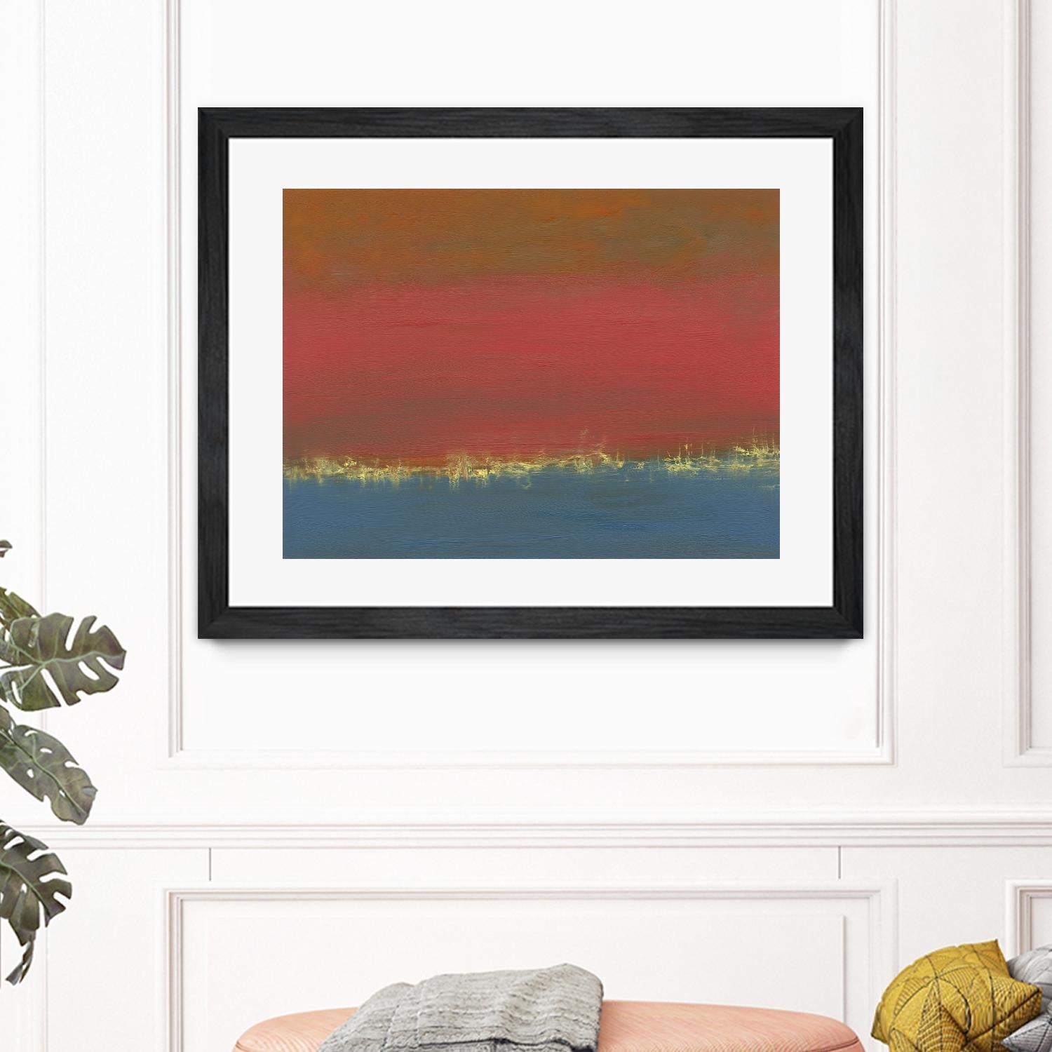 Harbor Light IV by Sharon Gordon on GIANT ART - red abstract