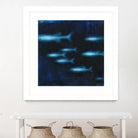 School II by Norman Wyatt on GIANT ART - blue abstract