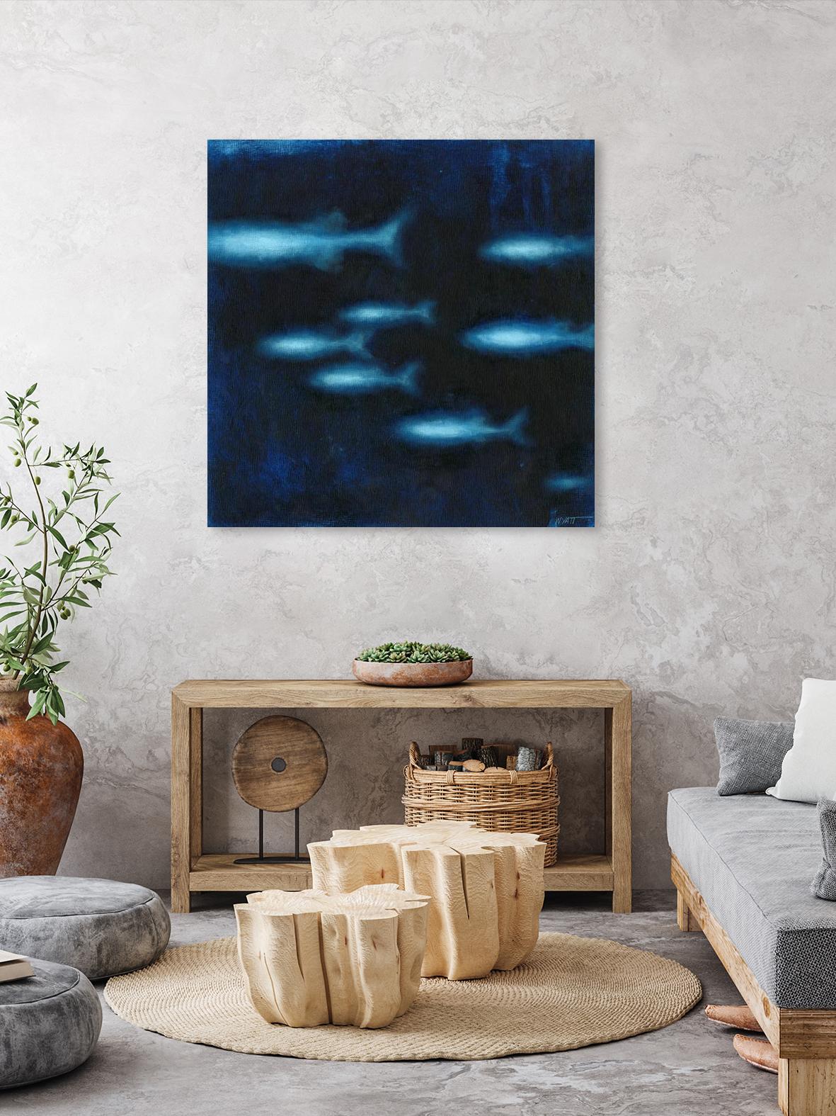 School II by Norman Wyatt on GIANT ART - blue abstract