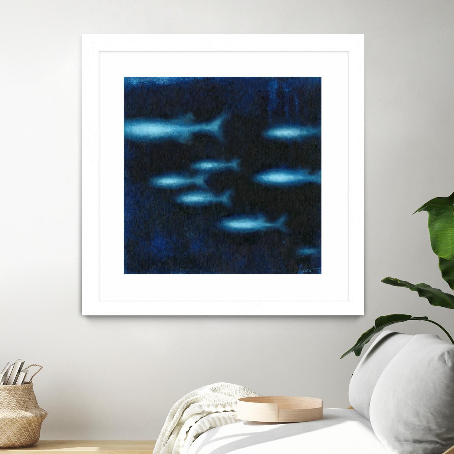 School II by Norman Wyatt on GIANT ART - blue abstract