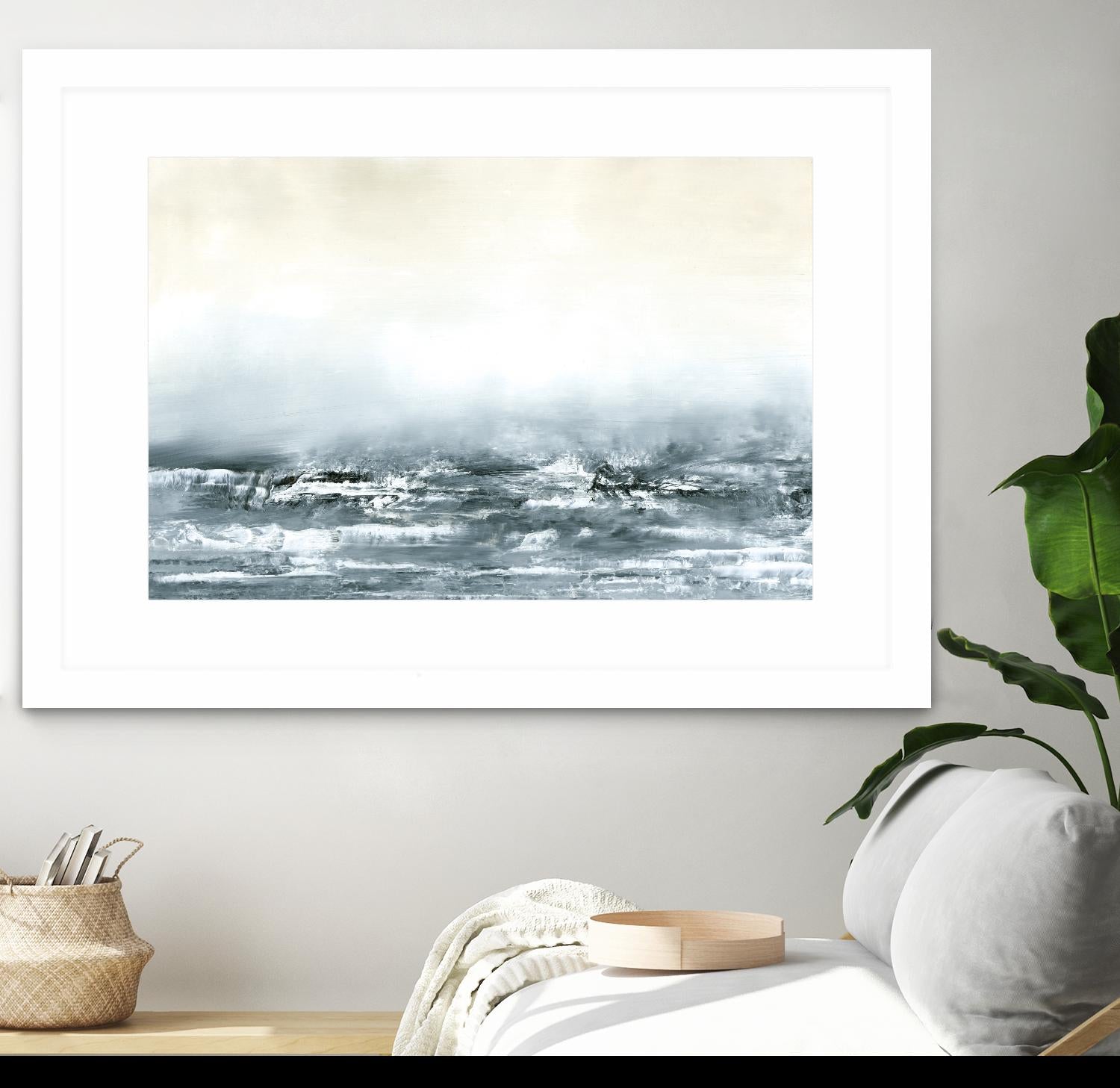 Sea View V by Sharon Gordon on GIANT ART - blue costal