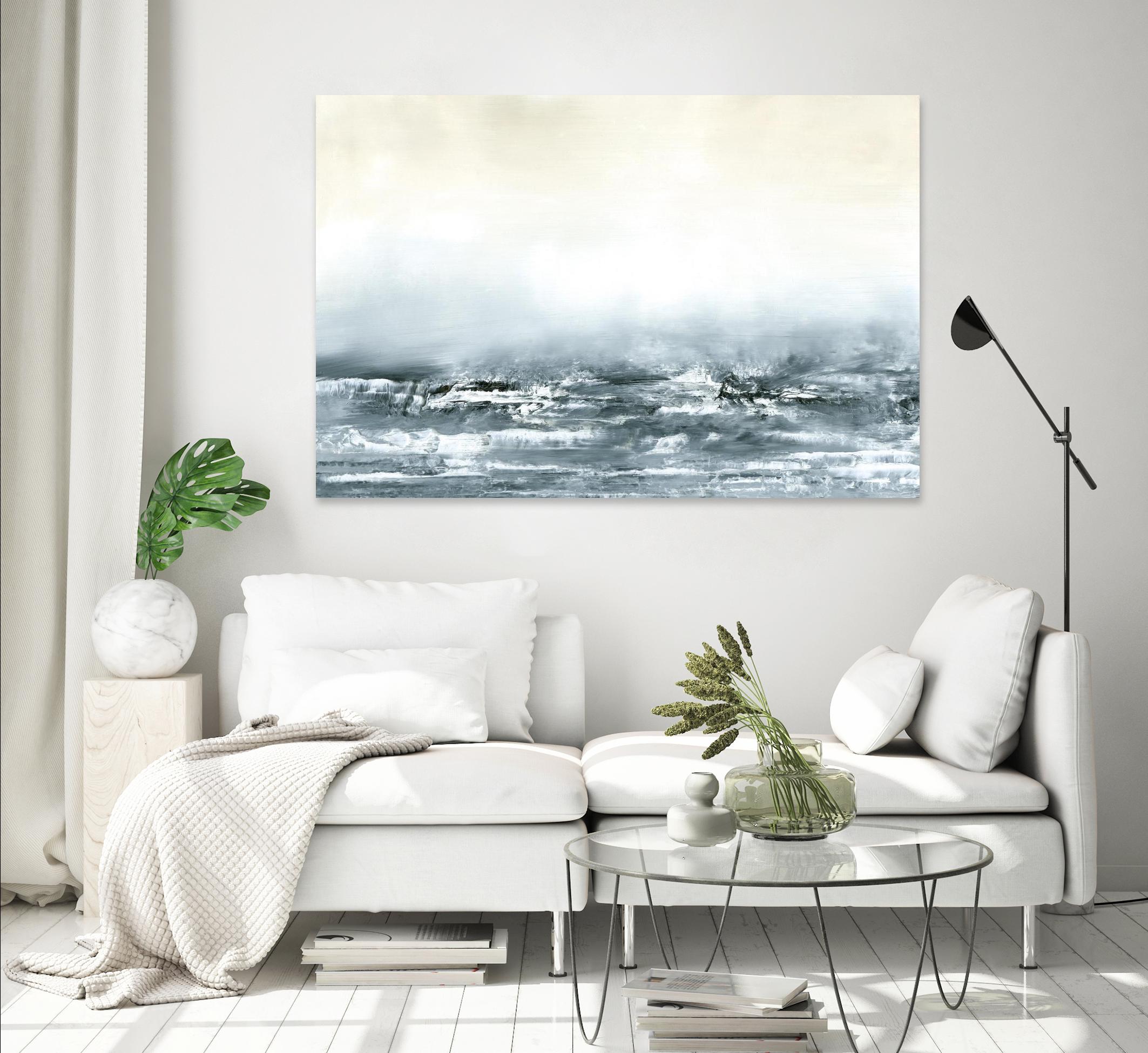 Sea View V by Sharon Gordon on GIANT ART - blue costal