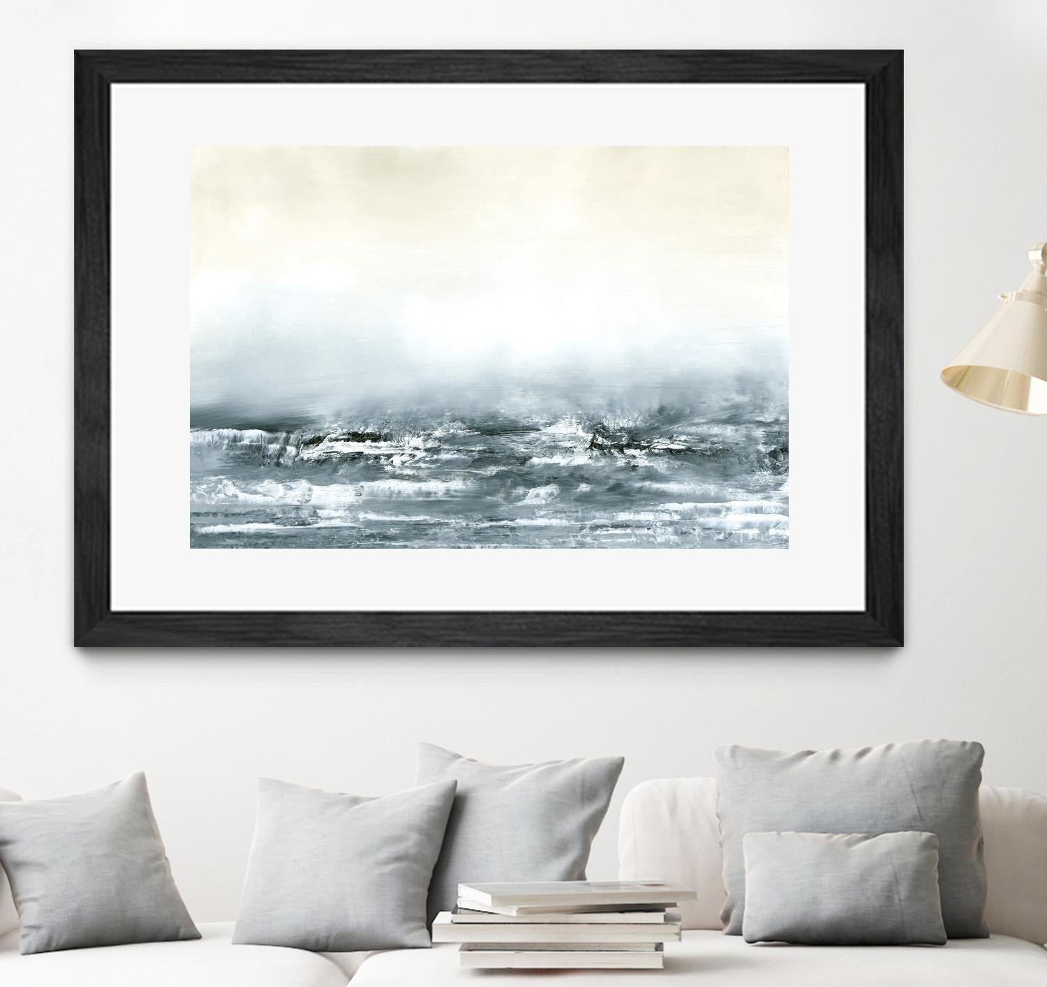 Sea View V by Sharon Gordon on GIANT ART - blue costal