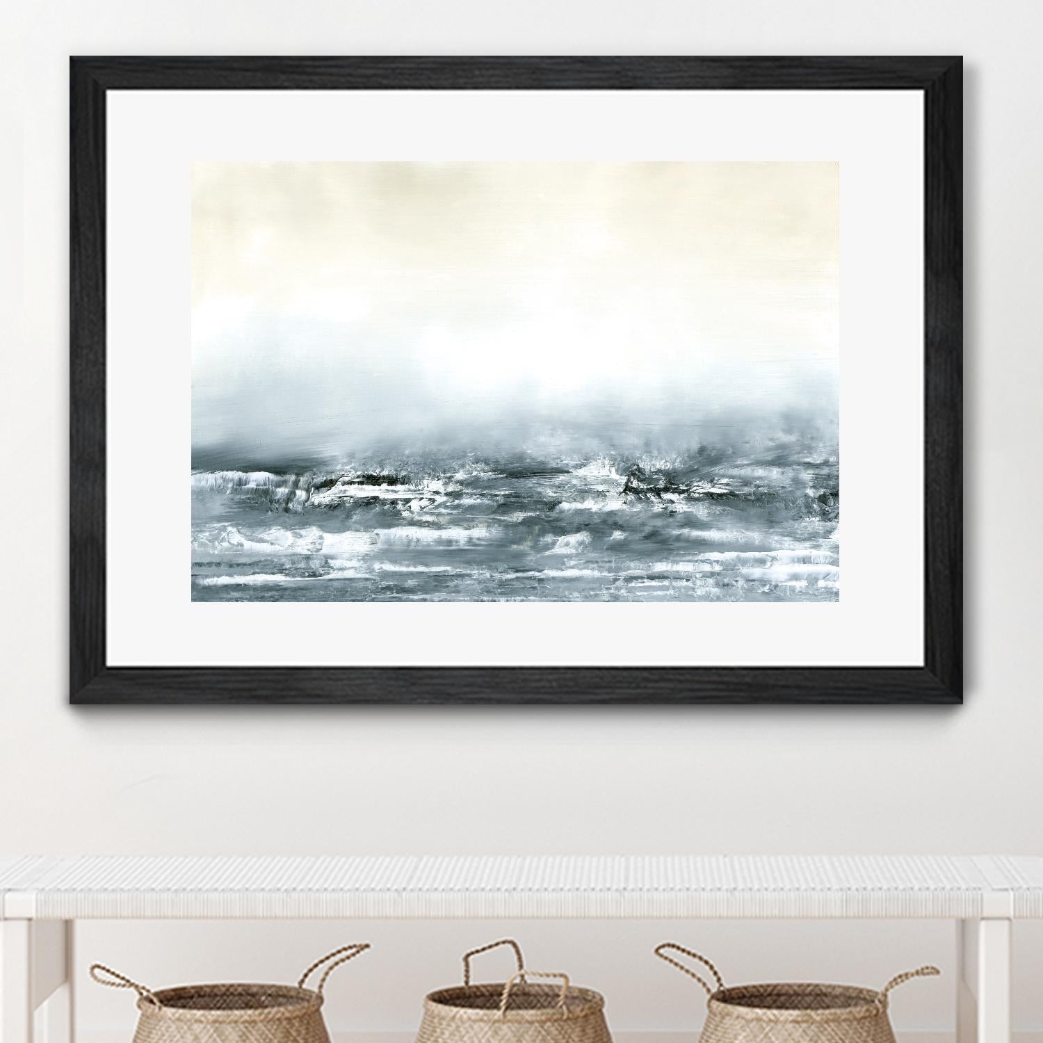 Sea View V by Sharon Gordon on GIANT ART - blue costal