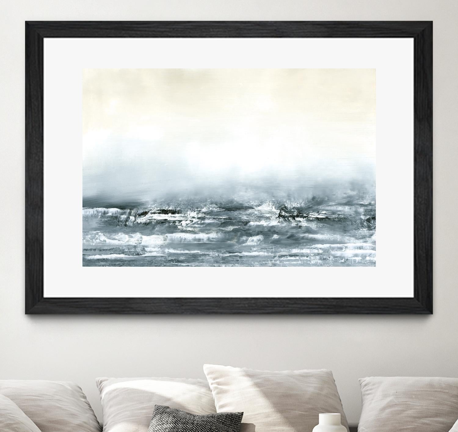 Sea View V by Sharon Gordon on GIANT ART - blue costal