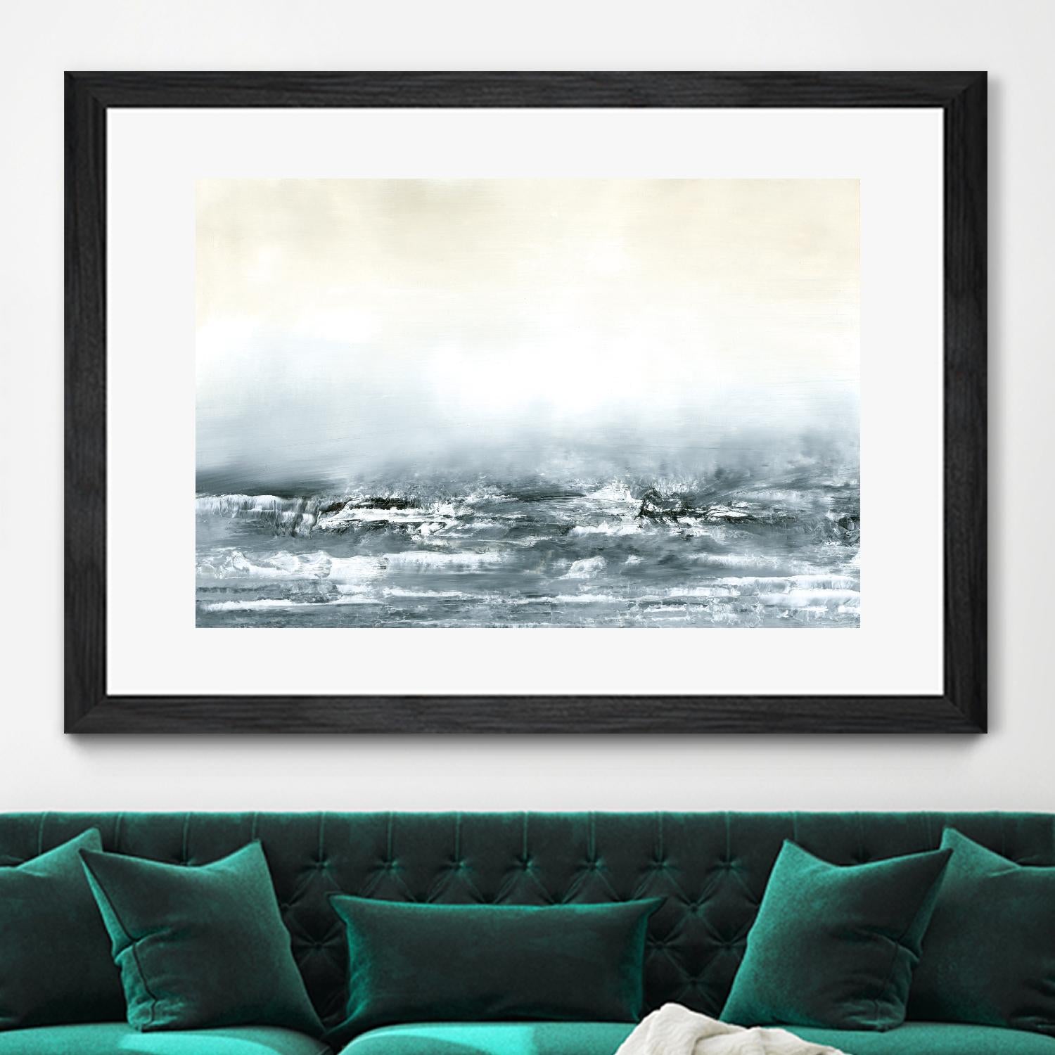 Sea View V by Sharon Gordon on GIANT ART - blue costal