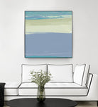 Blue Coast I by Sharon Gordon on GIANT ART - beige abstract