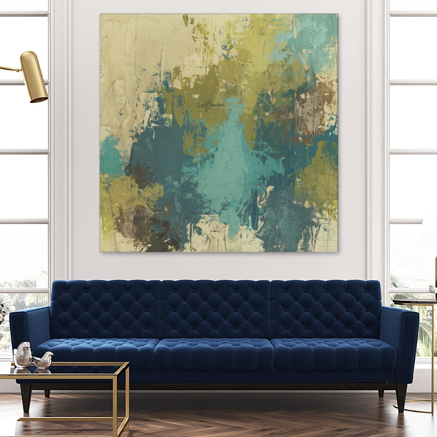 Blue Monday I by June Erica Vess on GIANT ART - green abstract