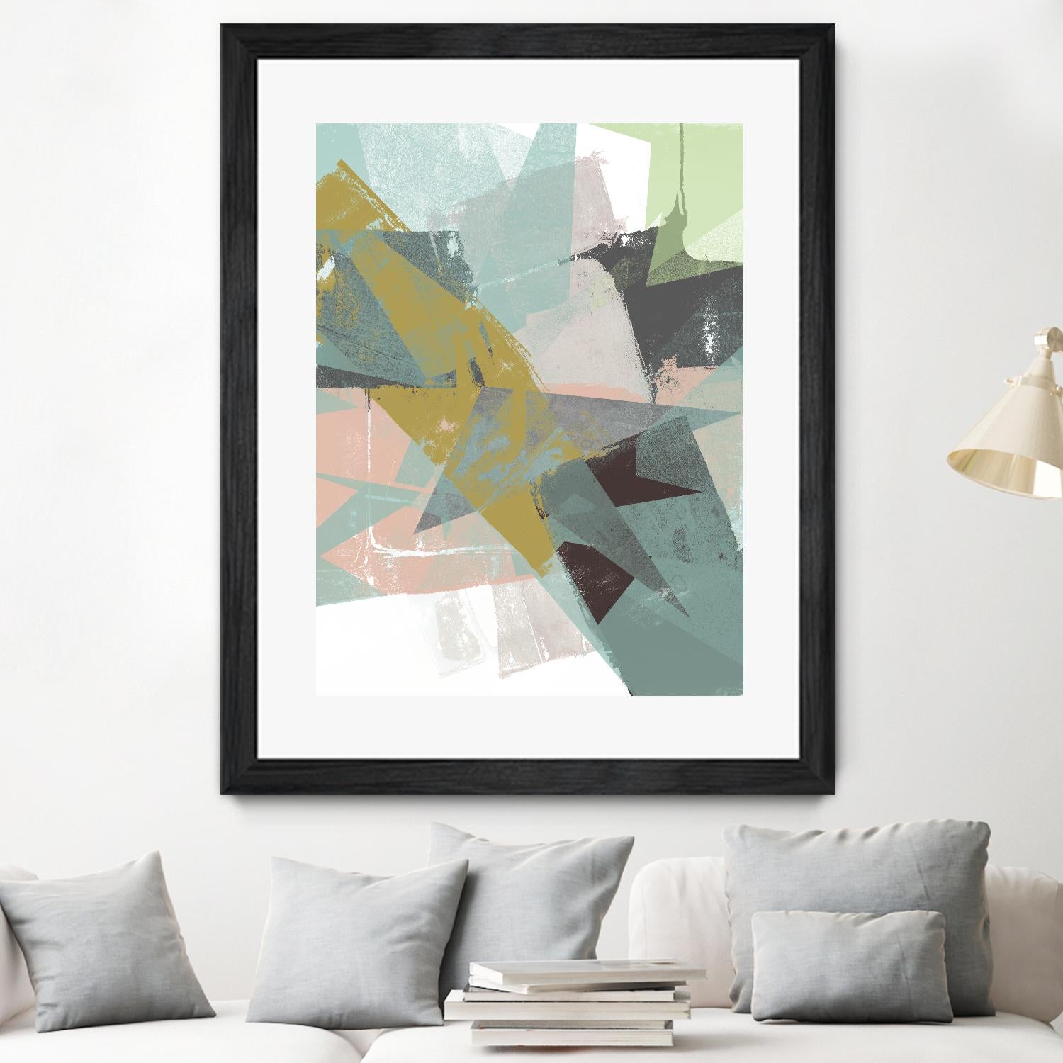 Color Patches I by Jennifer Goldberger on GIANT ART - green abstract