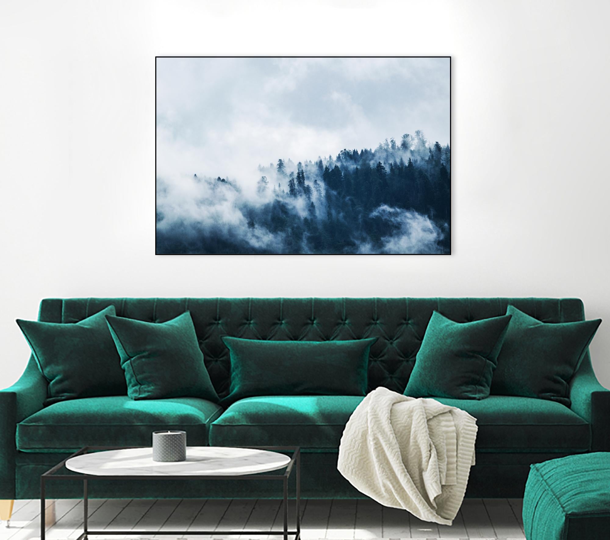 Foggy forest by Pexels on GIANT ART - white landscape