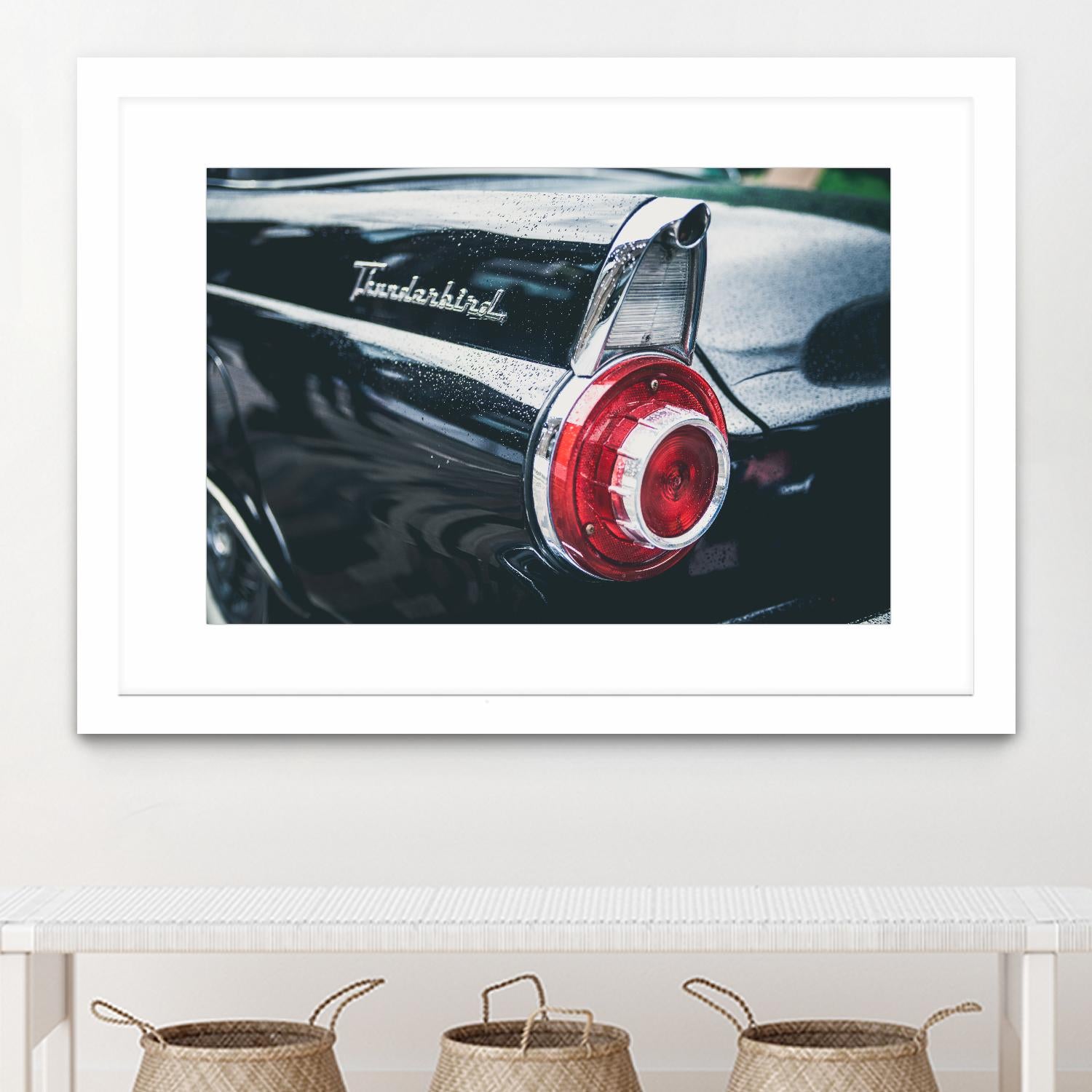Thunderbird by Pexels on GIANT ART - red vehicle