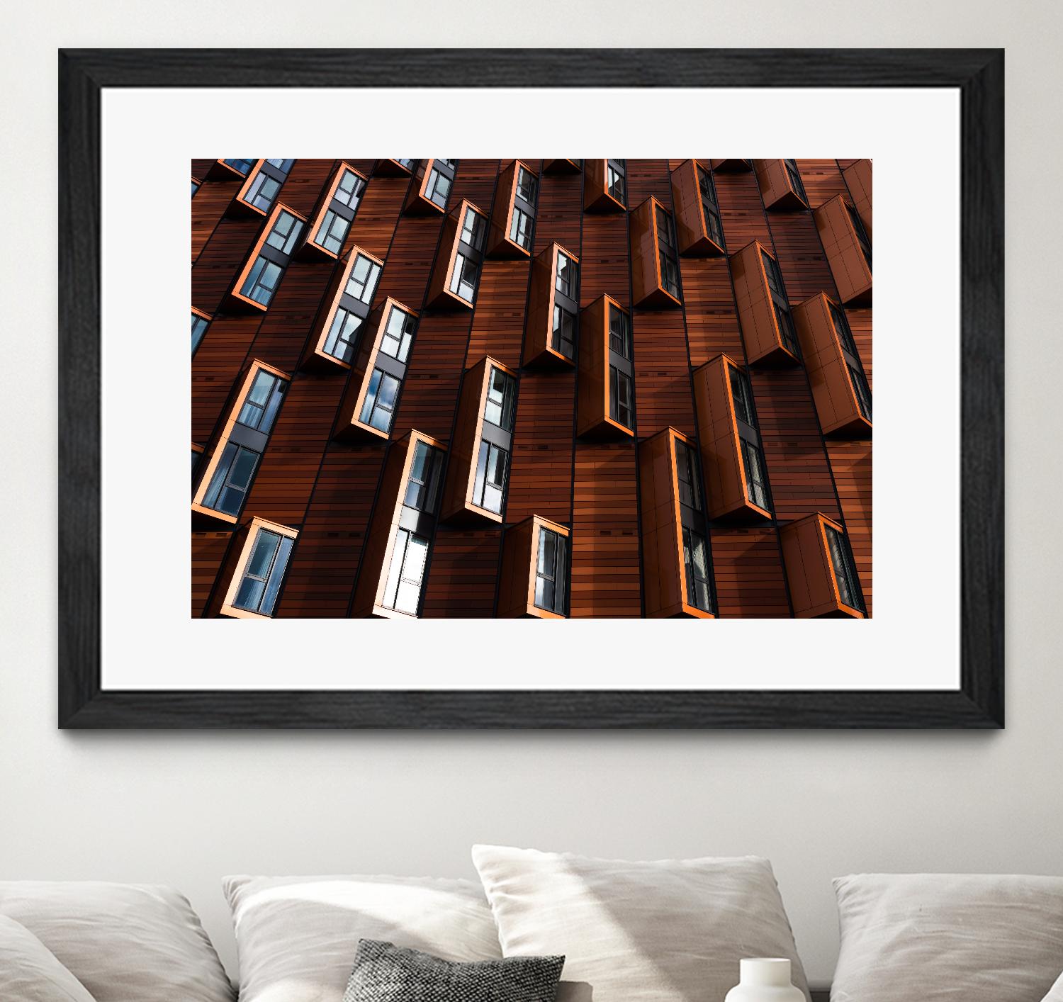 Windows III by Pexels on GIANT ART - black architectural