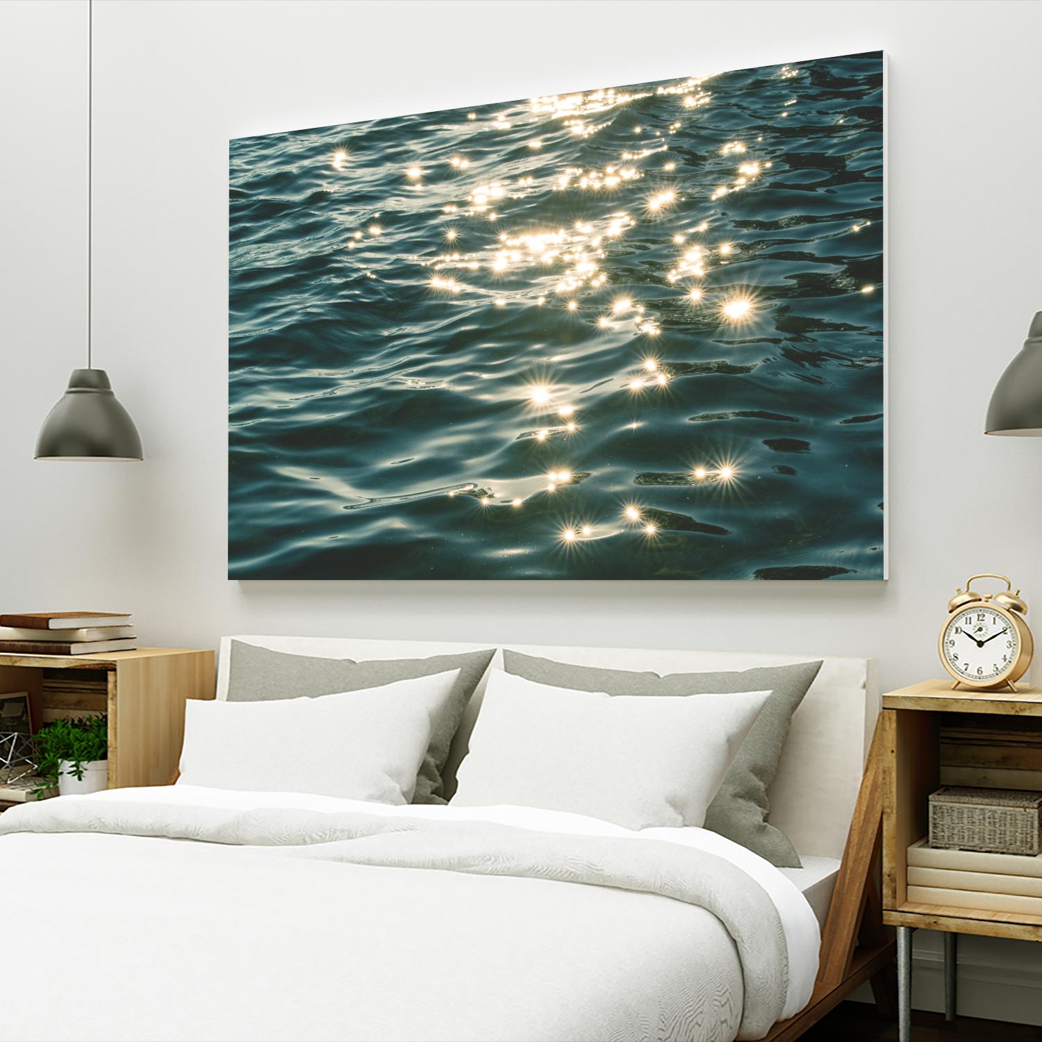 Sea sparkles by Pexels on GIANT ART - yellow sea scene