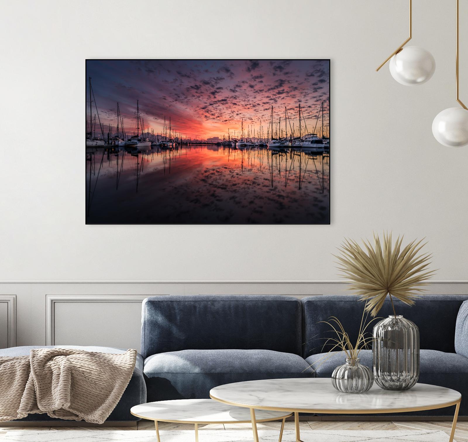 Mooring by Pexels on GIANT ART - purple nautical