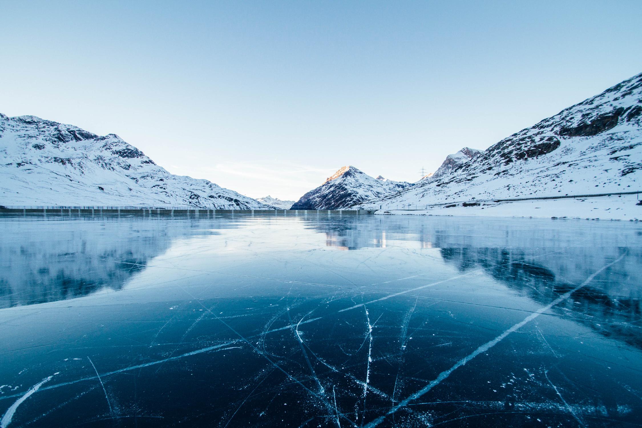 Thin Ice by Pexels on GIANT ART - white landscape