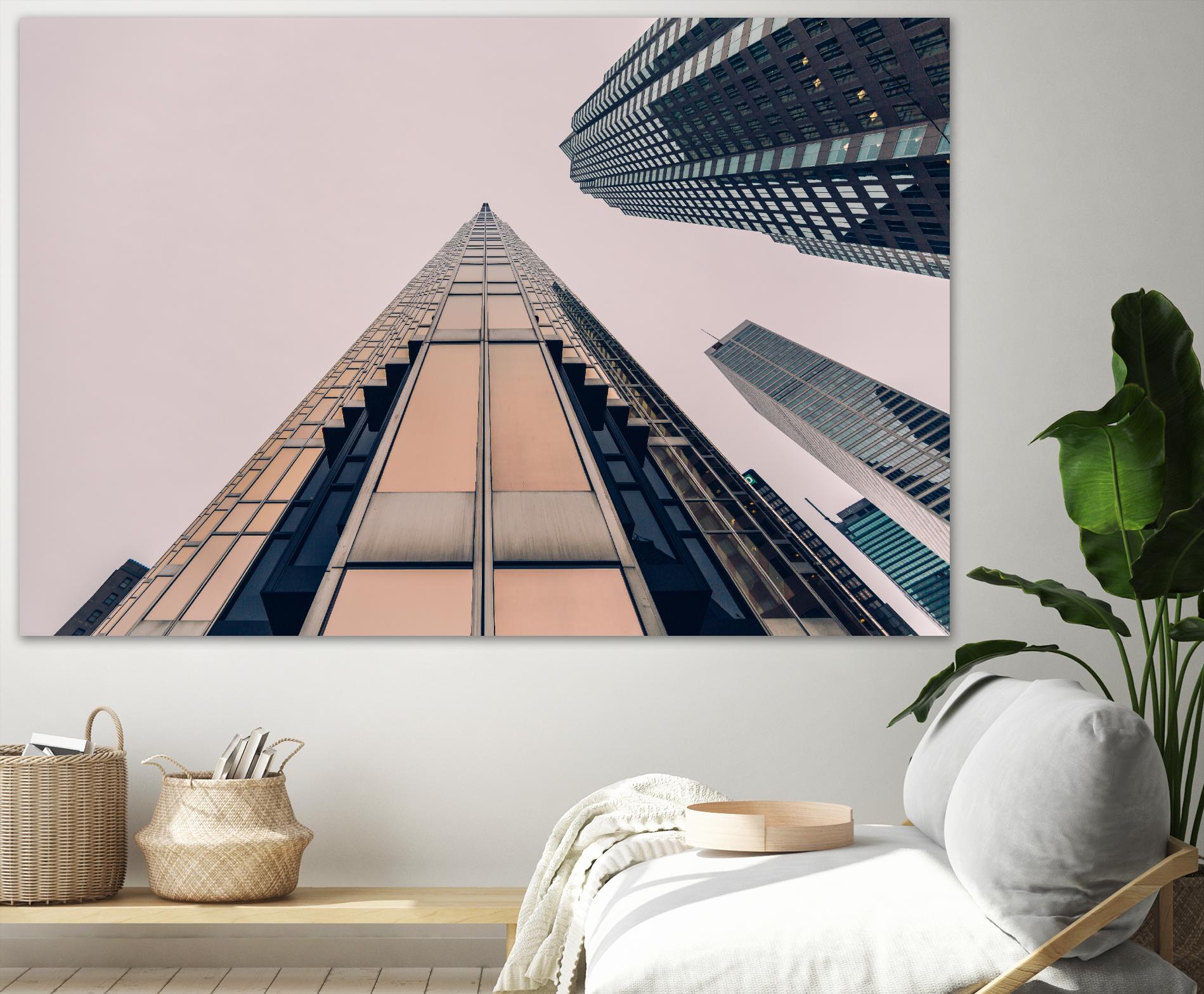 Skyline view by Pexels on GIANT ART - black city scene