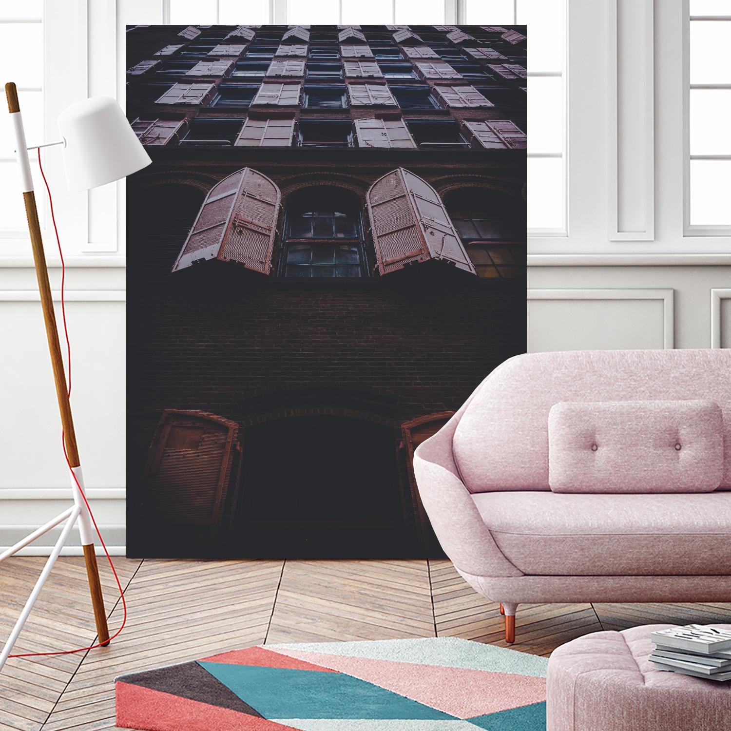Windows IV by Pexels on GIANT ART - black architectural