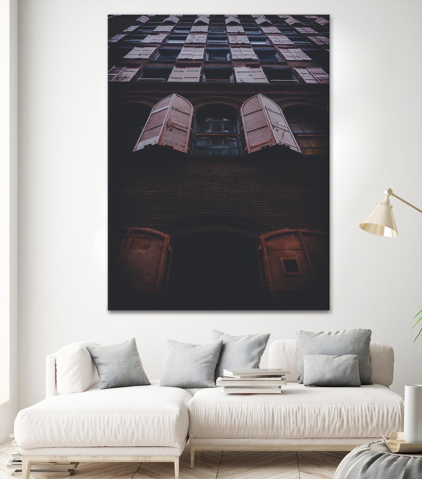 Windows IV by Pexels on GIANT ART - black architectural
