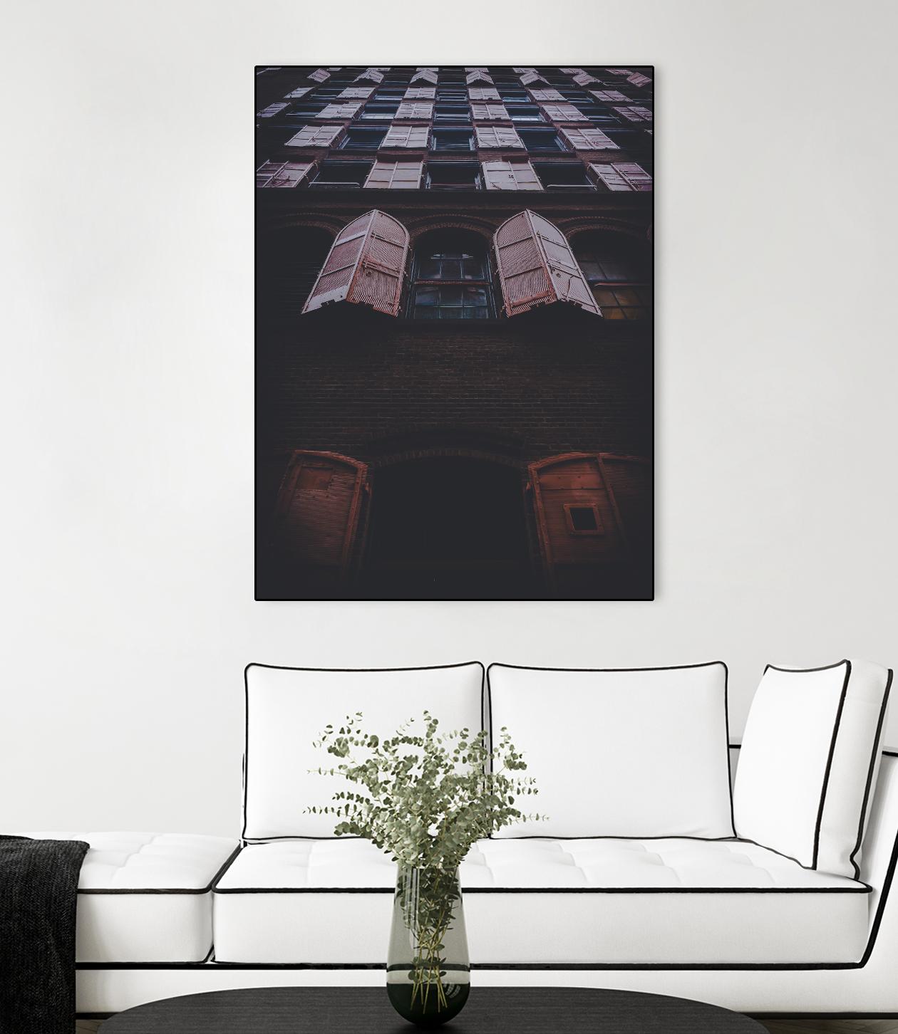 Windows IV by Pexels on GIANT ART - black architectural