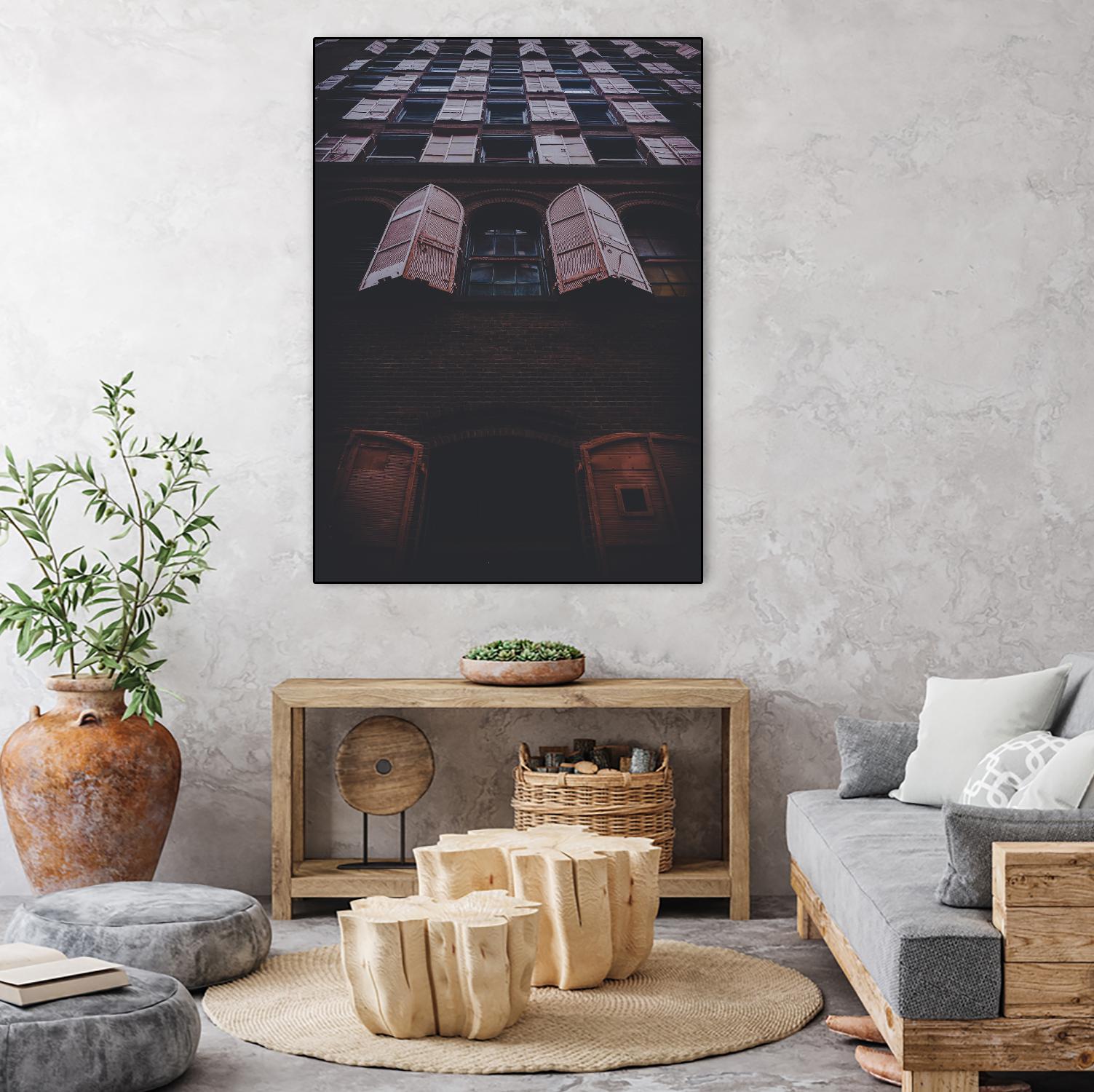 Windows IV by Pexels on GIANT ART - black architectural