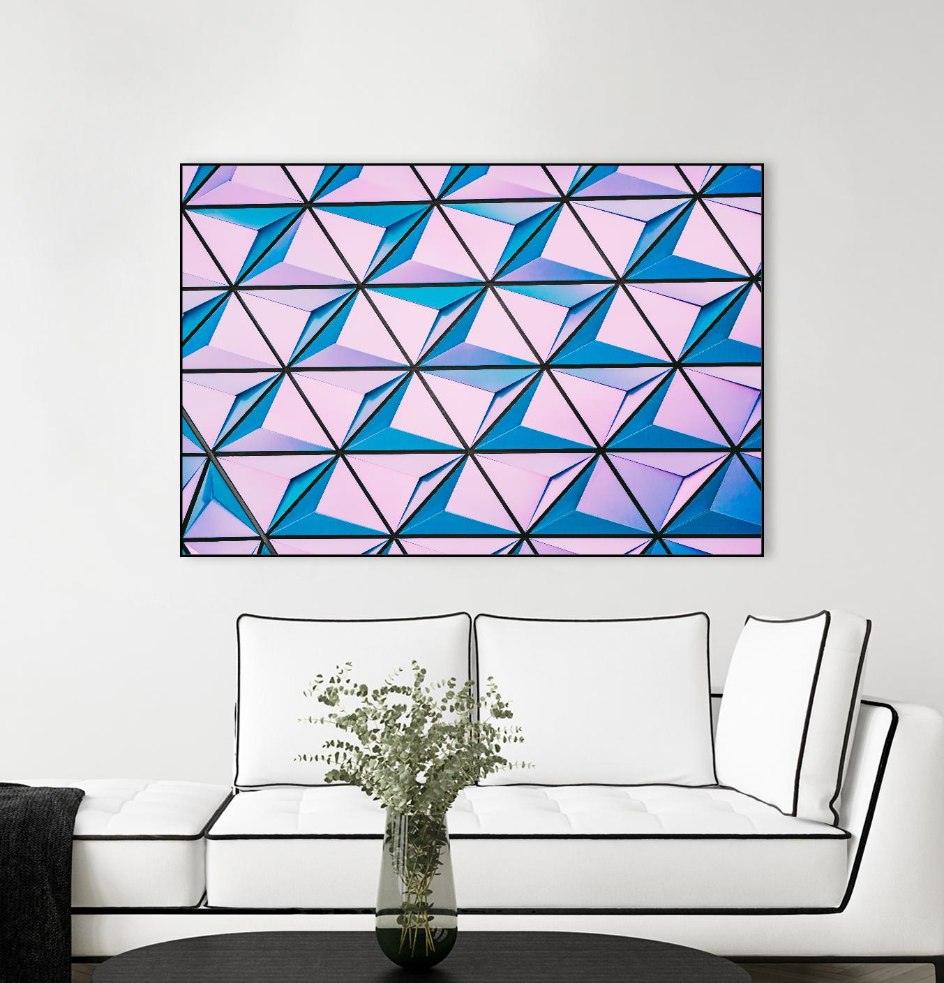 Geometrical Design by Pexels on GIANT ART - blue photo art
