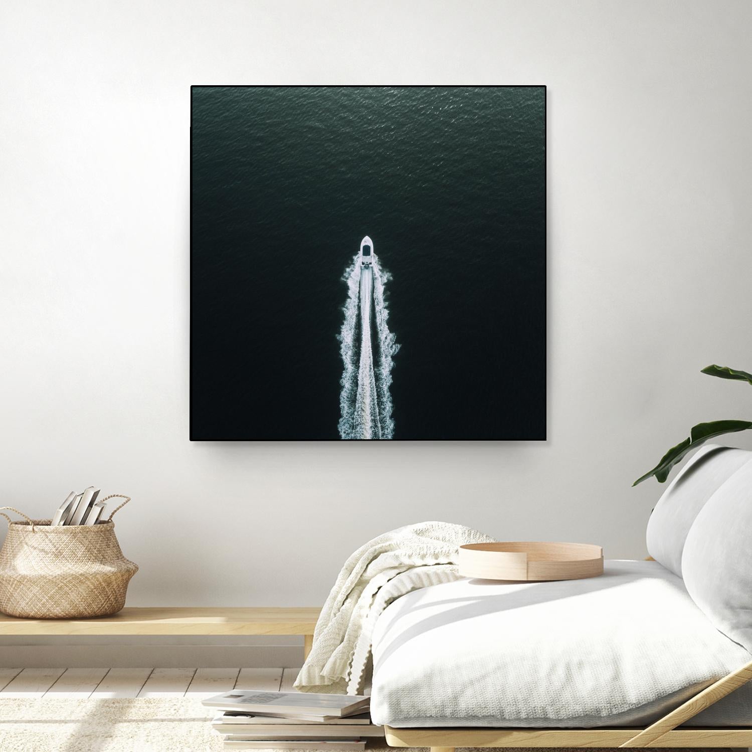 Row your boat by Pexels on GIANT ART - black nautical