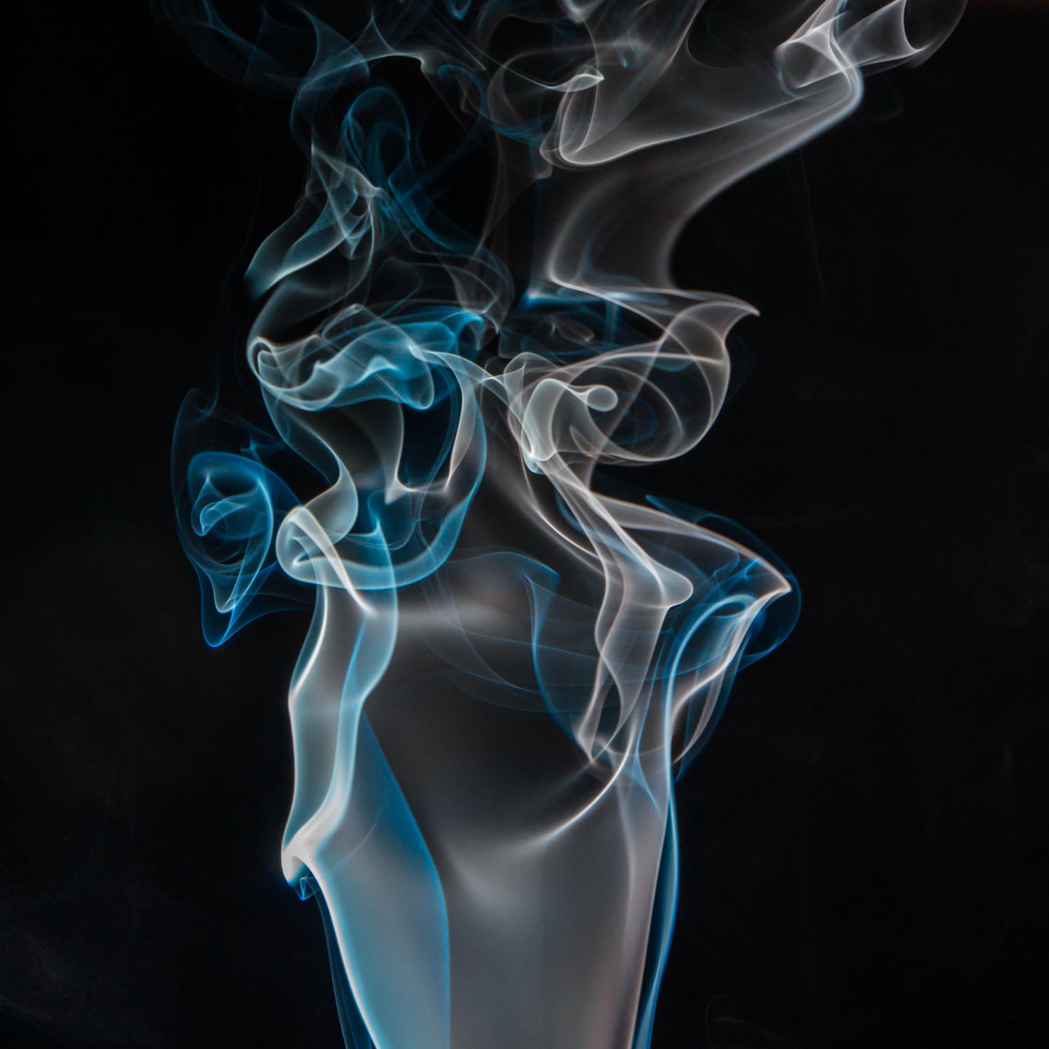 Blue smoke by Pexels on GIANT ART - blue photo art